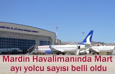 Mardin Havalimanında Mart ayı yolcu sayısı belli oldu