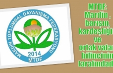 MTDF: Mardin, barışın, kardeşliğin ve ortak vatan bilincinin tarafındadır