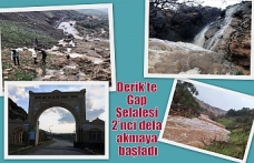 Derik'te Gap Şelalesi 2’nci defa akmaya başladı