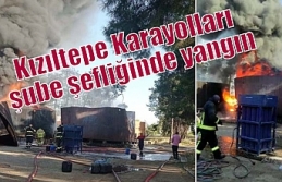 Kızıltepe Karayolları şube şefliğinde yangın