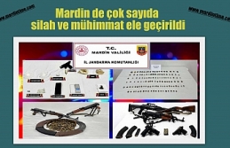 Mardin de çok sayıda silah ve mühimmat ele geçirildi