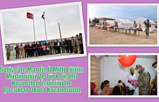 Suriye'de Mardin İl Milli Eğitim Müdürlüğü...