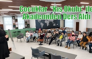 Çocuklar “Kış Okulu” ile Akademiden Ders Aldı