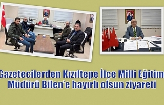 Gazetecilerden Milli Eğitim Müdürü Bilen’e hayırlı...