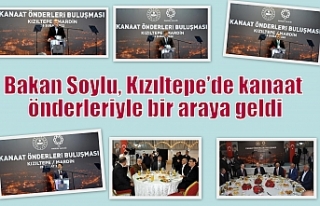 Bakan Soylu, Kızıltepe’de kanaat önderleriyle...