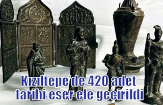 Kızıltepe’de 420 adet tarihi eser ele geçirildi