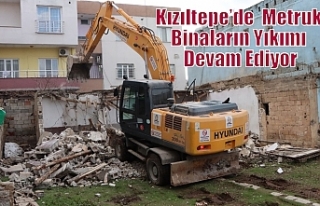 Kızıltepe’de Metruk Binaların Yıkımı Devam...
