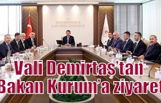 Vali Demirtaş’tan Bakan Kurum’a ziyaret