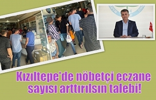 Kızıltepe'de nöbetçi eczane sayısı arttırılsın...