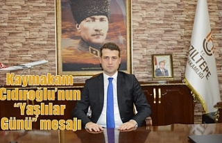 Kaymakam Cıdıroğlu’nun “Yaşlılar Günü”...