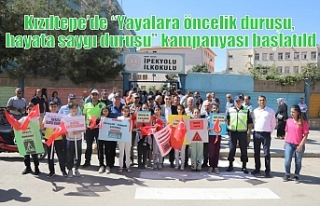 Kızıltepe’de “Yayalara öncelik duruşu, hayata...