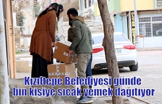 Kızıltepe Belediyesi günde bin kişiye sıcak yemek...