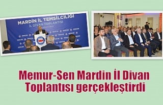 Memur-Sen Mardin İl Divan Toplantısı gerçekleştirdi