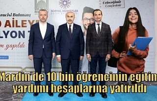 Mardin’de 10 bin öğrencinin eğitim yardımı...