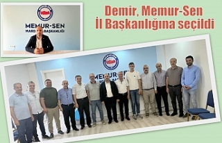 Demir, Memur-Sen İl Başkanlığına seçildi