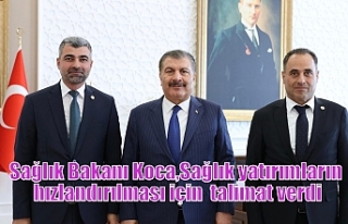 Sağlık Bakanı Koca, Sağlık yatırımların hızlandırılması...