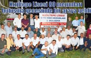 Kızıltepe Lisesi 80 mezunları buluşma gecesinde...