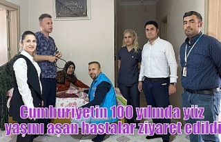 Cumhuriyetin 100 yılında yüz yaşını aşan hastalar...