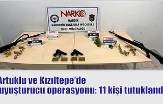 Artuklu ve Kızıltepe’de uyuşturucu operasyonu:...