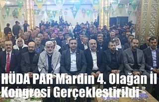 HÜDA PAR Mardin 4. Olağan İl Kongresi Gerçekleştirildi