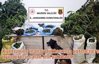 Kızıltepe’de manav dükkanında öğrencilere...