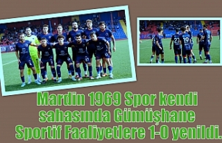 Mardin 1969 Spor 0-1 Gümüşhane Sportif Faaliyetler