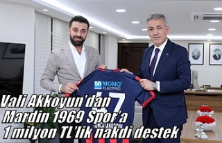 Vali Akkoyun’dan Mardin 1969 Spor’a 1 milyon TL’lik...