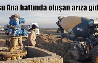 Beyazsu Ana hattında oluşan arıza giderildi