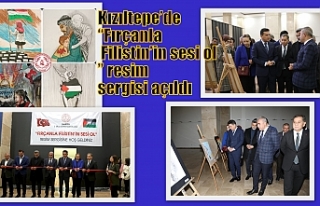 Kızıltepe’de “Fırçanla Filistin’in sesi...