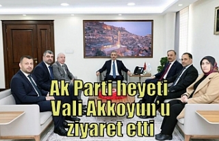 Ak Parti heyeti Vali Akkoyun’u ziyaret etti