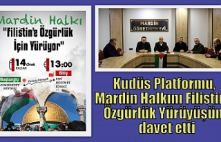 Kudüs Platformu, Mardin Halkını Filistin’e Özgürlük...