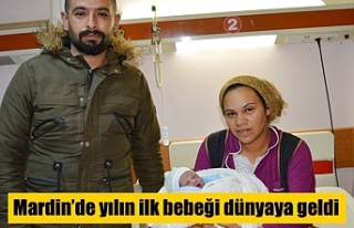 Mardin’de yeni yılın ilk bebeği Kızıltepe’de...