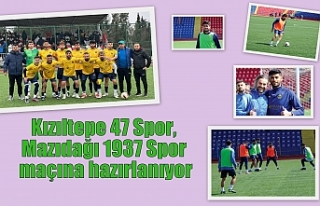 Kızıltepe 47 Spor, Mazıdağı 1937 Spor maçına...