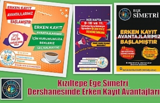 Kızıltepe Ege Simetri Dershanesinde Erken Kayıt...