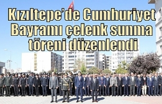 Kızıltepe’de Cumhuriyet Bayramı çelenk sunma...