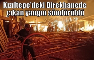 Kızıltepe’deki Direkhanede çıkan yangını söndürüldü