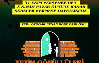 İhtiyaç sahibi aileler için açılan kermese davet