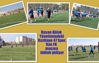 Kızıltepe 47 Spor, Van FK maçına iddialı gidiyor