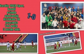 Mardin 1969 Spor yenilmezliğini sürdürdü: 1-0