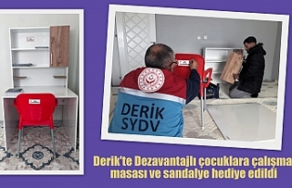 Derik'te Dezavantajlı çocuklara çalışma...
