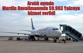 Aralık ayında Mardin Havalimanında 59.903 Yolcuya...