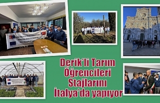 Derik’li Tarım Öğrencileri Stajlarını İtalya’da...