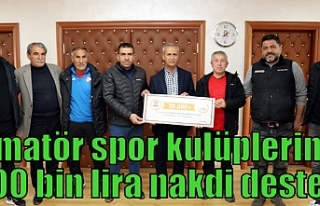 Amatör spor kulüplerine 300 bin lira nakdi destek!