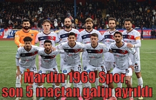 Mardin 1969 Spor, son 5 maçtan galip ayrıldı