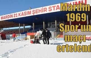 Mardin 1969 Spor’un maçı ertelendi