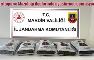 Kızıltepe ve Mazıdağı ilçelerinde uyuşturucu...
