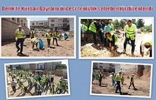 Kurban Bayramı öncesi ilçemizde temizlik seferberliği