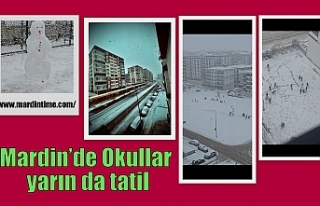 Mardin’de Okullar yarın da tatil