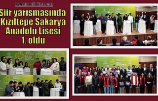 Şiir yarışmasında Kızıltepe Sakarya Anadolu...