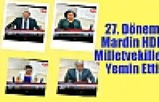 Mardin HDP Milletvekilleri Yemin Etti.